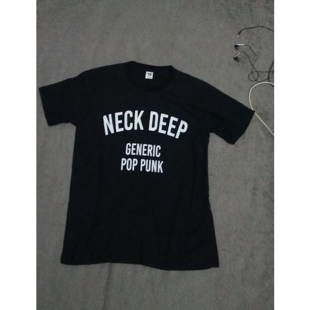 (sepaket) Kaos Band NeckDeep dan BMTH Bring Me The Horizon second preloved