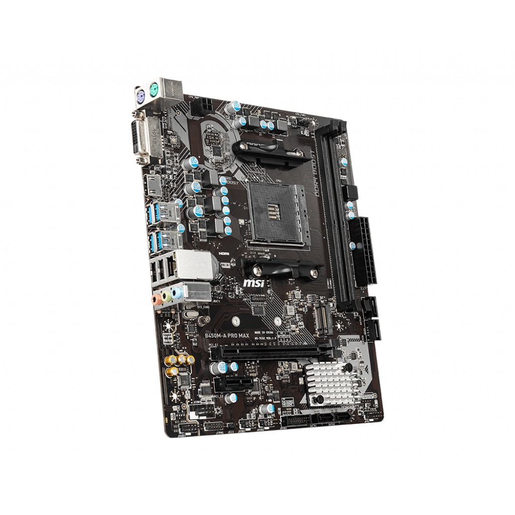 MSI B450M-A PRO MAX (AMD AM4, B450, DDR4) Motherboard