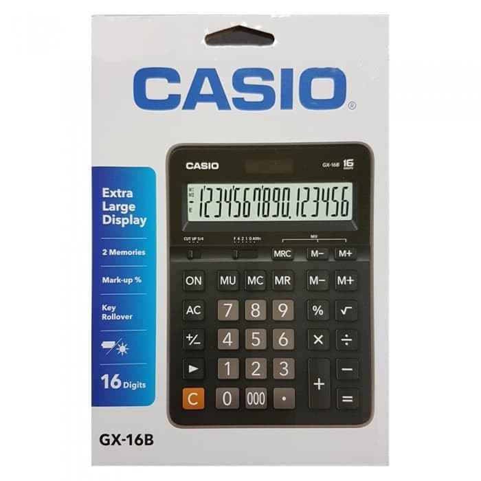 

Casio GX 16B - Calculator Desktop Kalkulator Meja Kantor Office GX-16B