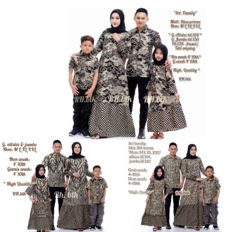 Couple FAMILY GAMIS DWI GENES best seller REALPIC