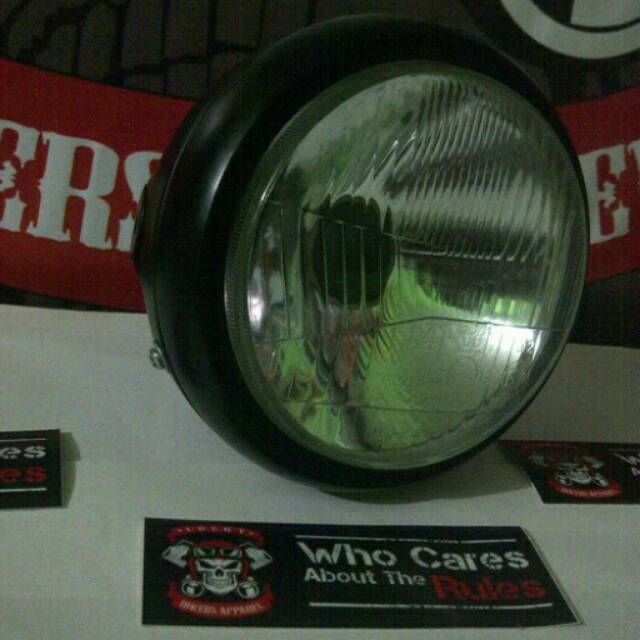 Headlamp black autopal 5 inch FREE STICKER