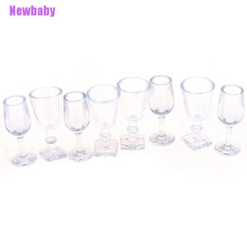 Newbaby 4pcs / set Mainan Miniatur Peralatan Makan Untuk Aksesoris Rumah Boneka 1: 12