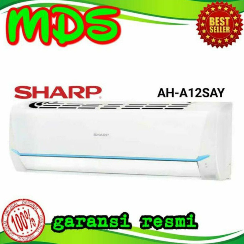 AC SHARP AH - A 12 SAY THAILAND + PASANG INSTALASI 1 1/2 PK R32