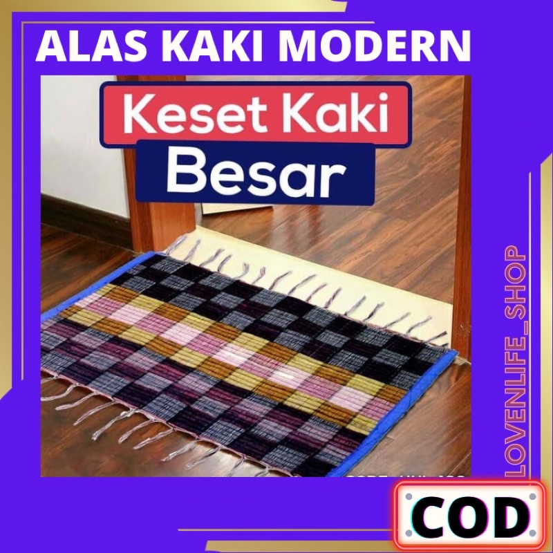 【BAYAR DITEMPAT】 KESET KAKI / ALAS KAIN KAKI ANTI SLIP UNTUK KAMAR MANDI TOILET / WC / RUANG TAMU / 