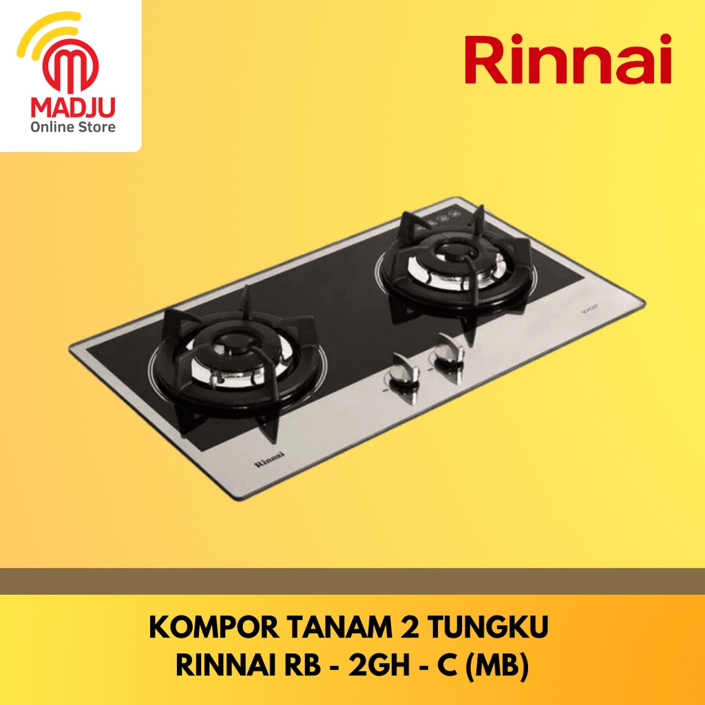 Kompor Tanam 2 Tungku Rinnai RB - 2GH - C (MB)