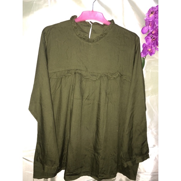 Kemeja Rayon Polos / Blouse Rayon Wanita / kemeja wanita