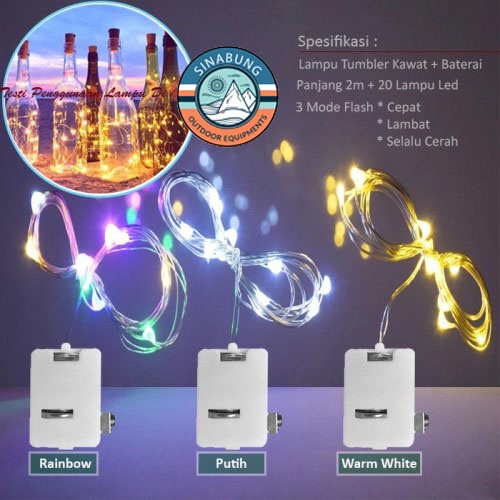 LAMPU HIAS TUMBLR LAMPU KAWAT LED KAWAT DEKORASI LAMPU HIAS BOBO BALON LAMPU CANTIK FREE BATERAI