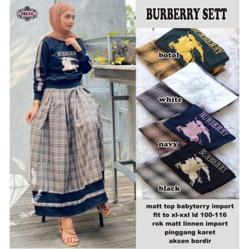 BURBERRY SET, SETELAN WANITA