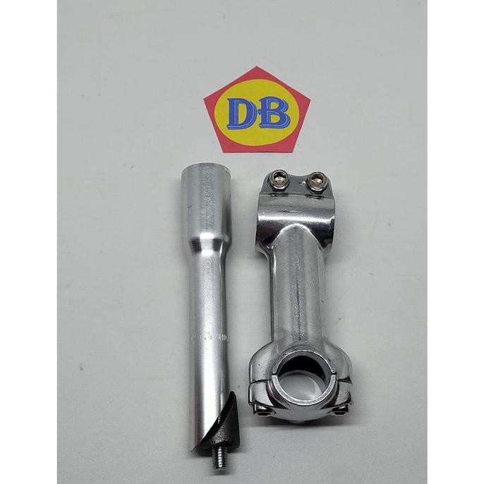 TIANG STANG STEM DAN ADAPTOR STANDAR SEPEDA FIXIE MTB FEDERAL JADUL - PUTIH PALING MURAH