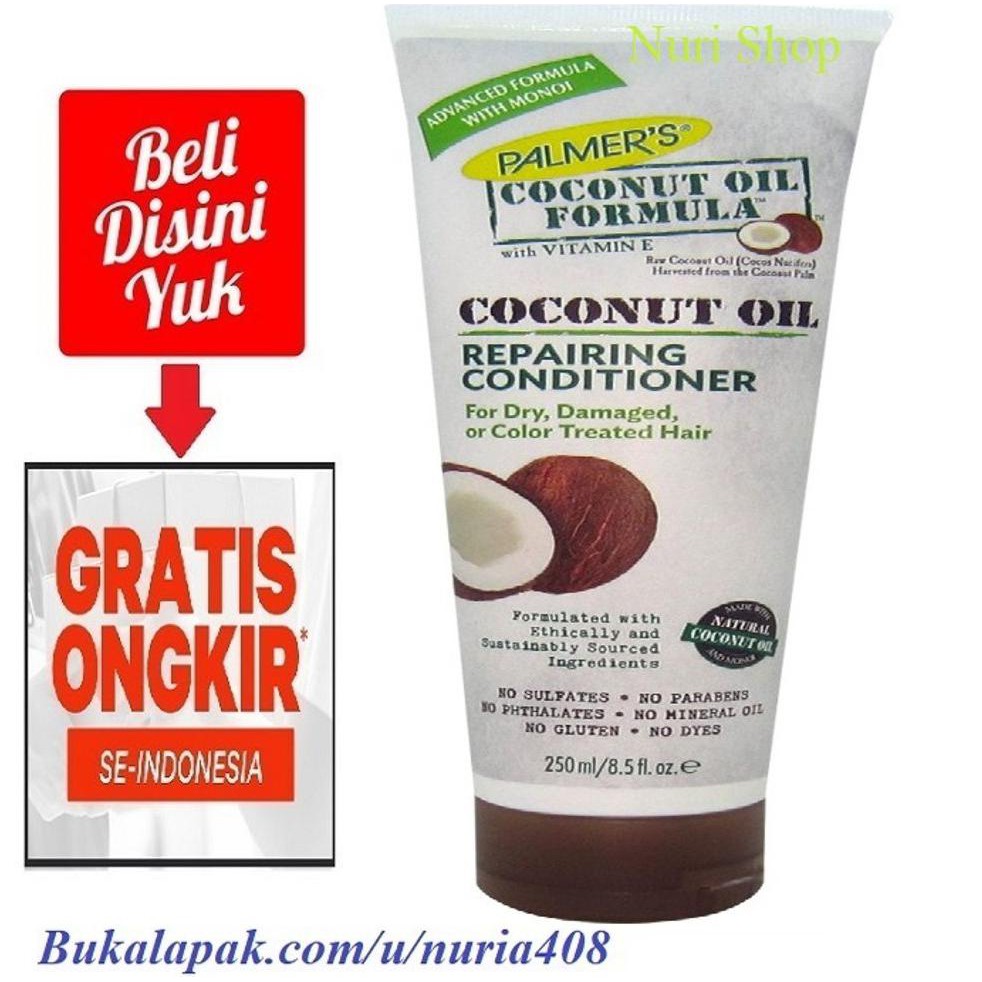 

LJH Palmers Coconut Oil Formula Butter Repairing Conditioner 250ml Kondisioner Minyak Rambut Rusak