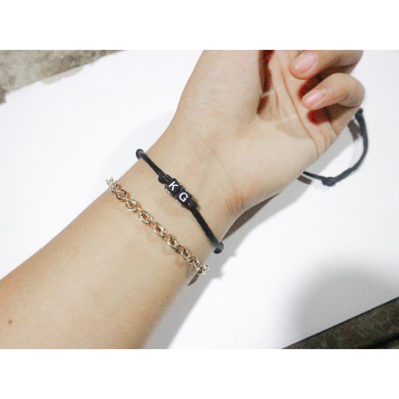 GELANG NAMA / GELANG TALI / GELANG INISIAL NAMA / GELANG COUPLE