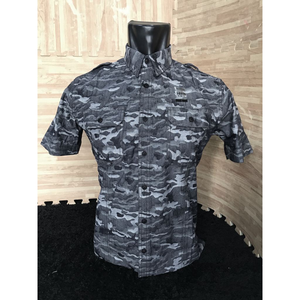 [ BIG SALE !! ] Kemeja Black Army [ Slim-Fit ] CRESSIDA [CMYS.7Y217-5A] [0227]