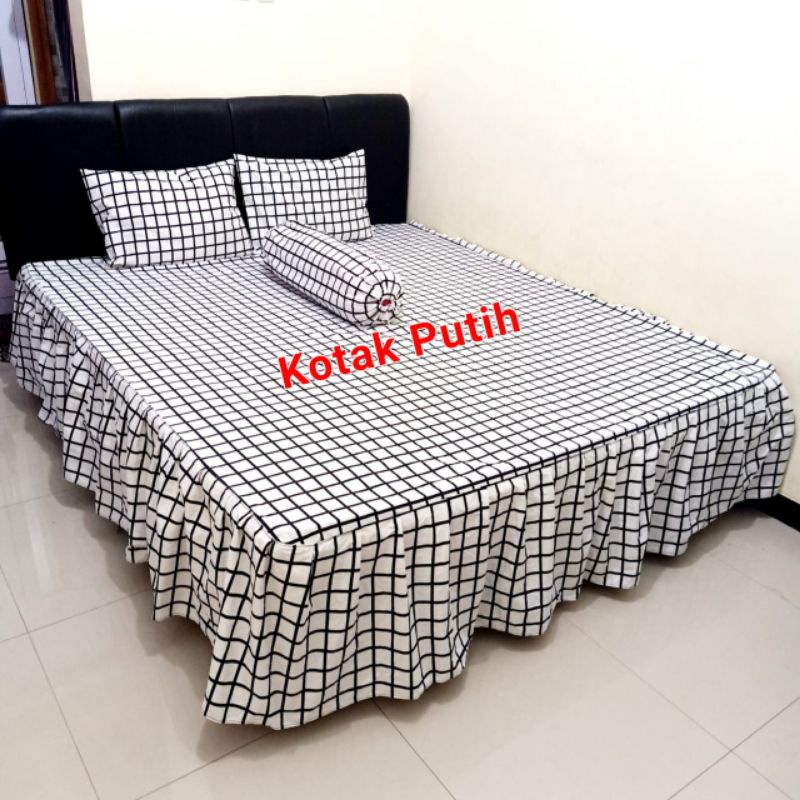 Sprei Ukuran 180x200x30/160x200x30/120x200x30 bahan katun halus bisa cod