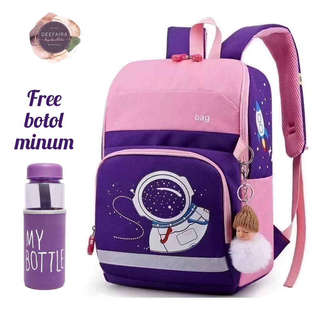 Tas Ransel Anak Astr0n00t Mn01 Free Botol Minum Tas Sekolah Paud Tk Sd