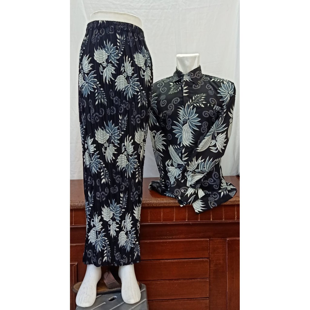 TERBARU SET BATIK COUPLE / SET KEMEJA ROK BATIK COUPLE / SET SARIMBIT BATIKJADI