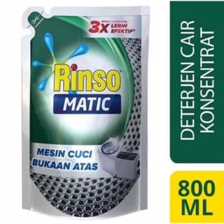 Rinso matic deterjen cair top load 800ml | Shopee Indonesia