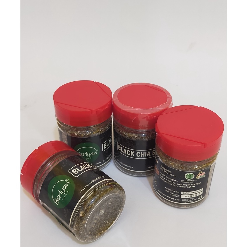 

Black Chia Seeds Kemasan Botol 80 gr Free Bubble Wrap dan Dus Tebal