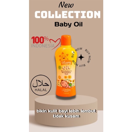 Happy Minyak Bunga Matahari 100ml / Minyak pijat bayi / baby oil