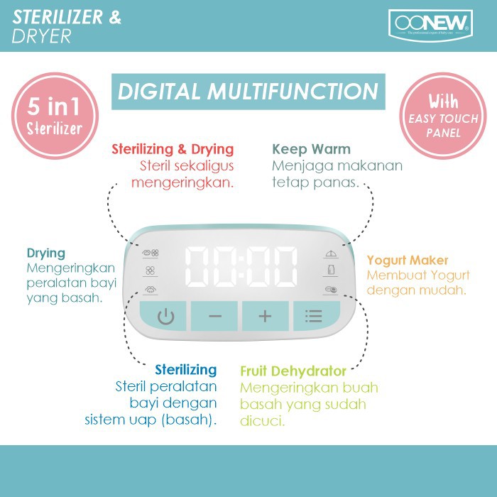 Makassar ! OONEW Digital Steam Sterilizer and Dryer