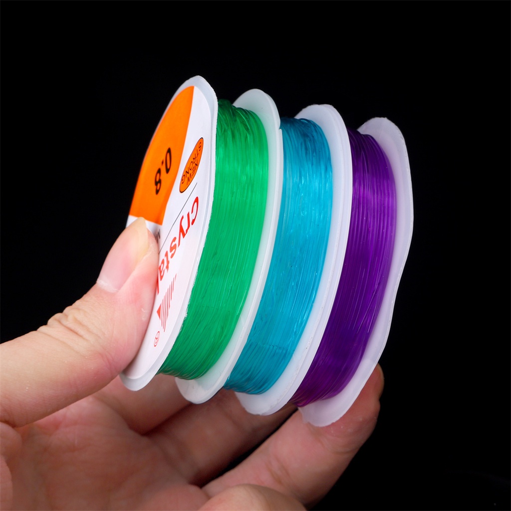 Tali Elastis Flexible Ukuran 0.6-1mm Untuk Membuat Perhiasan