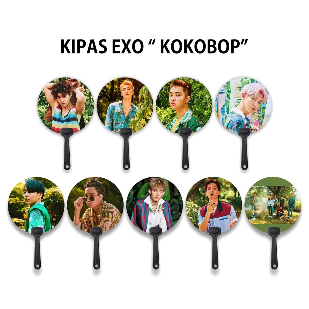 [READY STOCK] KIPAS TANGAN / HANDFAN EXO KOKOBOP - SOUVENIR KPOP UNOFFICIAL