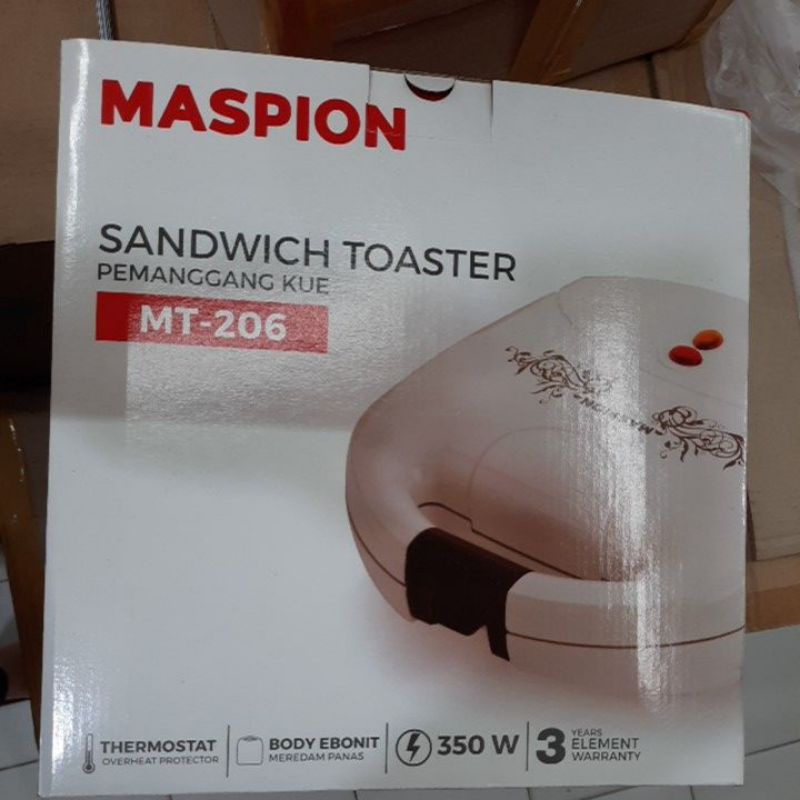 MASPION Pemanggang Kue / Sandwich Toaster MT 206 Maspion