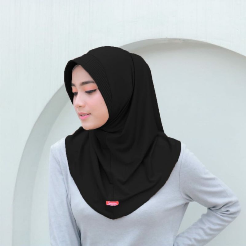 [Sh ]sproty hijab hijab sport jilbab sport olahraga instan pet terlaris bergo hamidah hijab instan size M