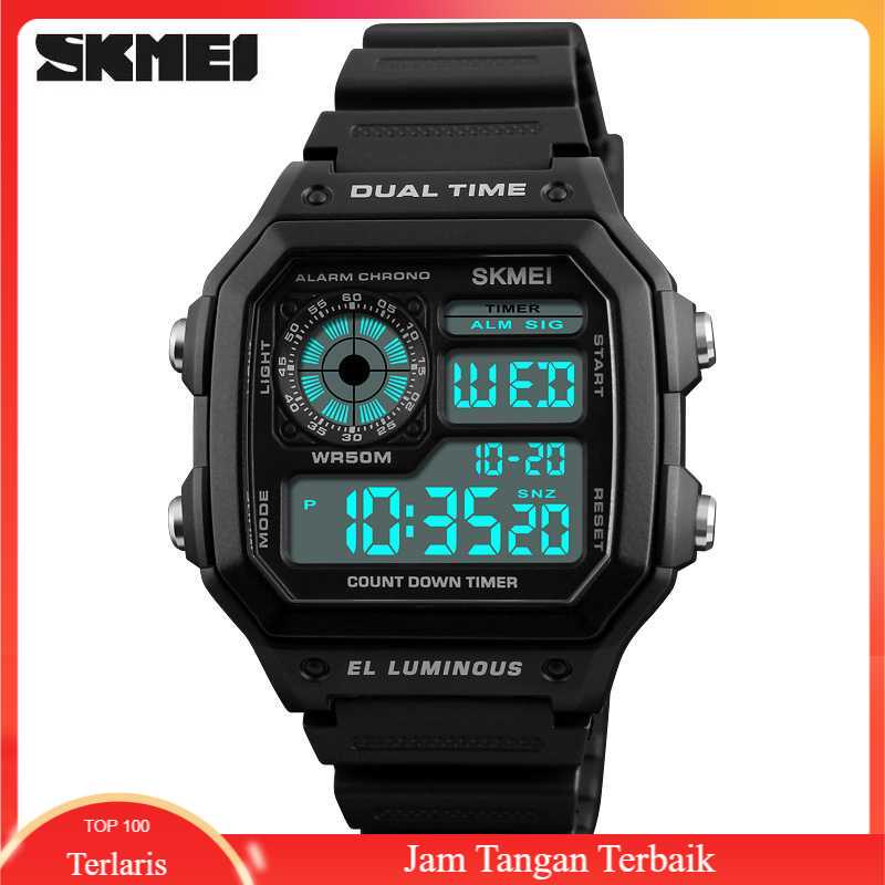Jam Tangan Digital Pria - 1299, Jam Tangan Pria Digital Terbaru, Jam Tangan Digital Anti Air, Jam Ta