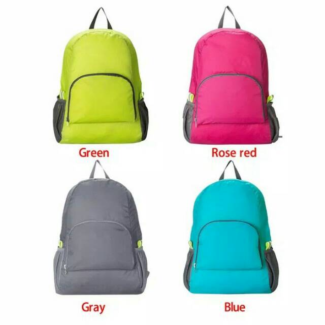 Tas Ransel Lipat - Foldable Backpack Travel Tas Punggung Travelling Parasut