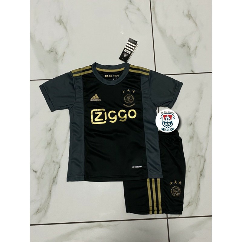 Jersey Bola Anak ajax 3rd 20/21 Grade Ori Top Quality (Baju+Celana)