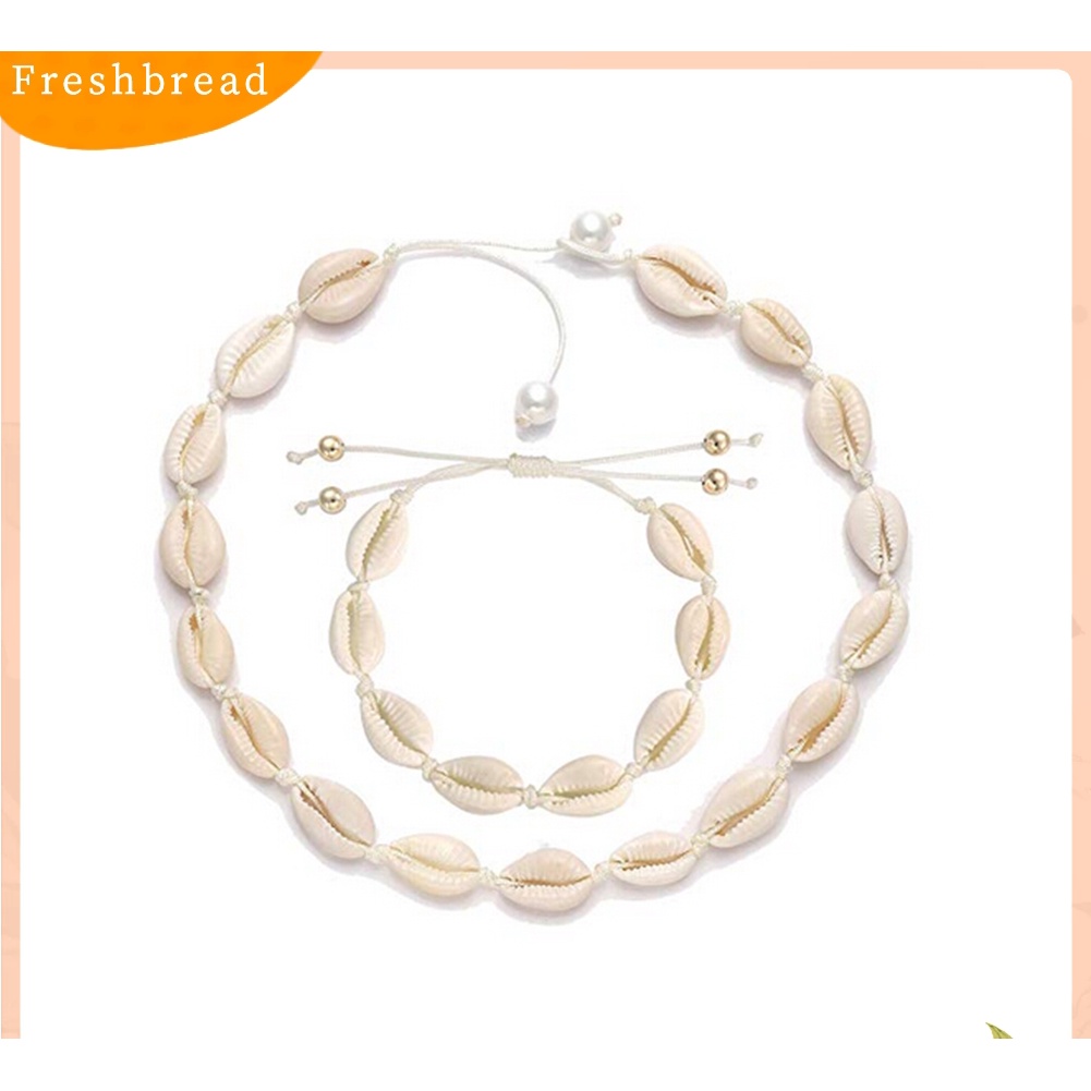 [TERLARIS]Women Seashell Choker Adjustable Necklace Pendant Collar Bracelet Anklet Jewelry