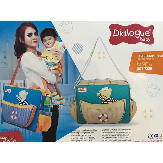 Dialogue Baby Tas Besar Perlengkapan Bayi Sailor Series DGT-7239 - Hijau