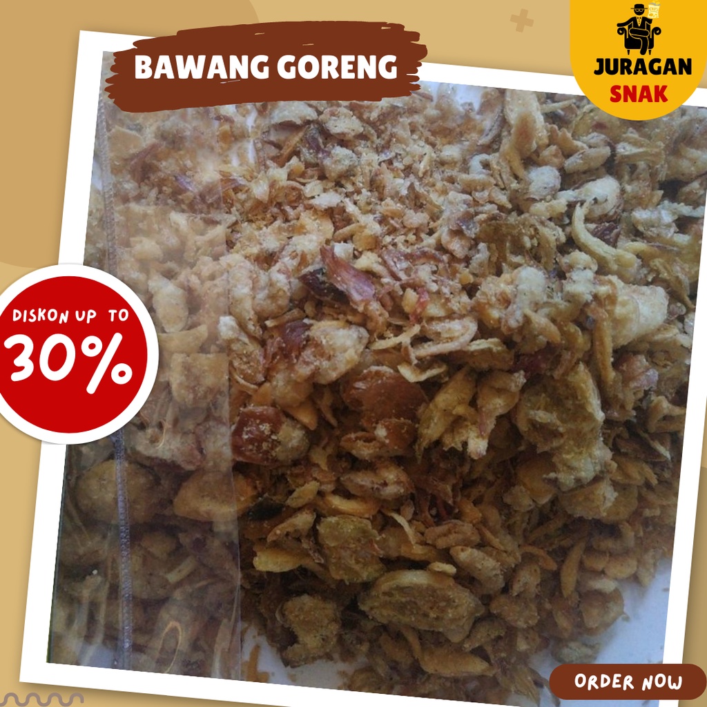 

BAWANG GORENG MURAH ORIGINAL DAN RASA BERKUALITAS ENAK GURIH RENYAH SPESIAL UKURAN 100GR