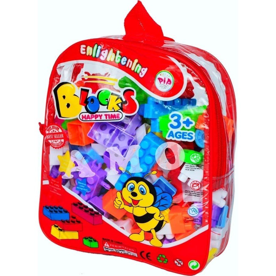 LEGO BLOCK TAS - MAINAN EDUKASI EDUKATIF