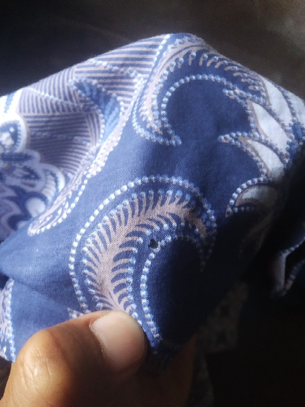 Kemeja Batik Modern Banyu Biru Ful Furing Katun Halus Premium Size Lengkap