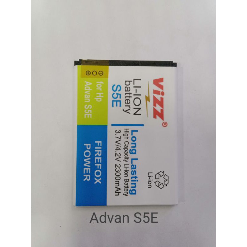 Baterai Advan S5E Vizz Double Power Batre Batere Baterray Baterei bateray