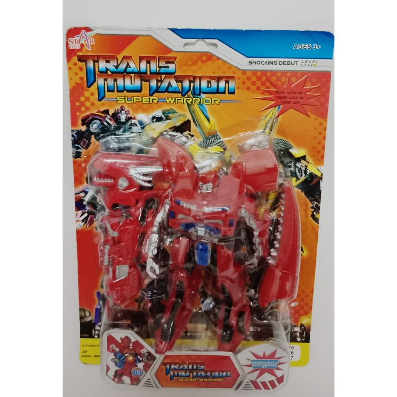 ST 2477 - Mainan Robot Trans Mutation Super Warrior Bamble Bie Lampu Dada ST2477