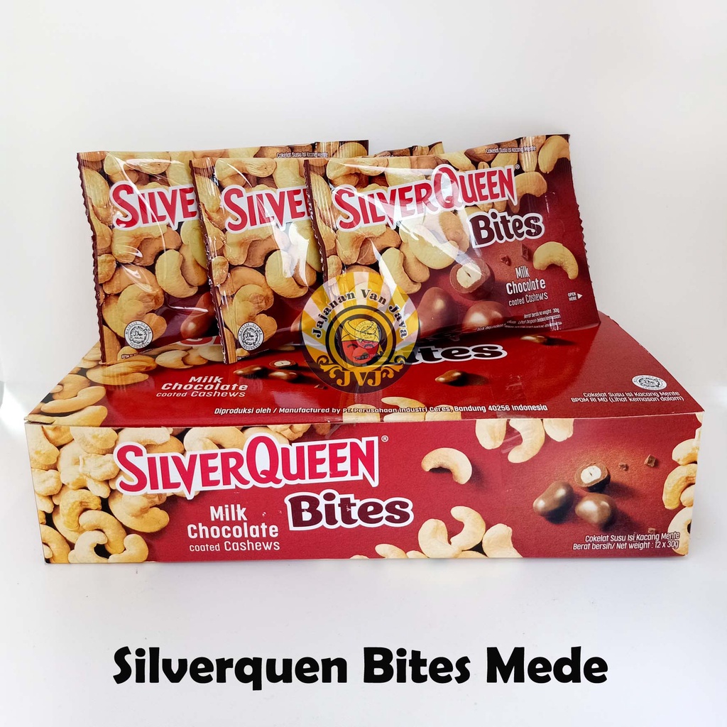 

Silverqueen Bites Almond Mede 30 gr - Coklat Silverqueen Bites Cashew 30gr