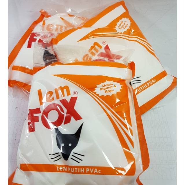 

Lem Fox Putih 400 gram (orange) (lem kayu dan plamir)