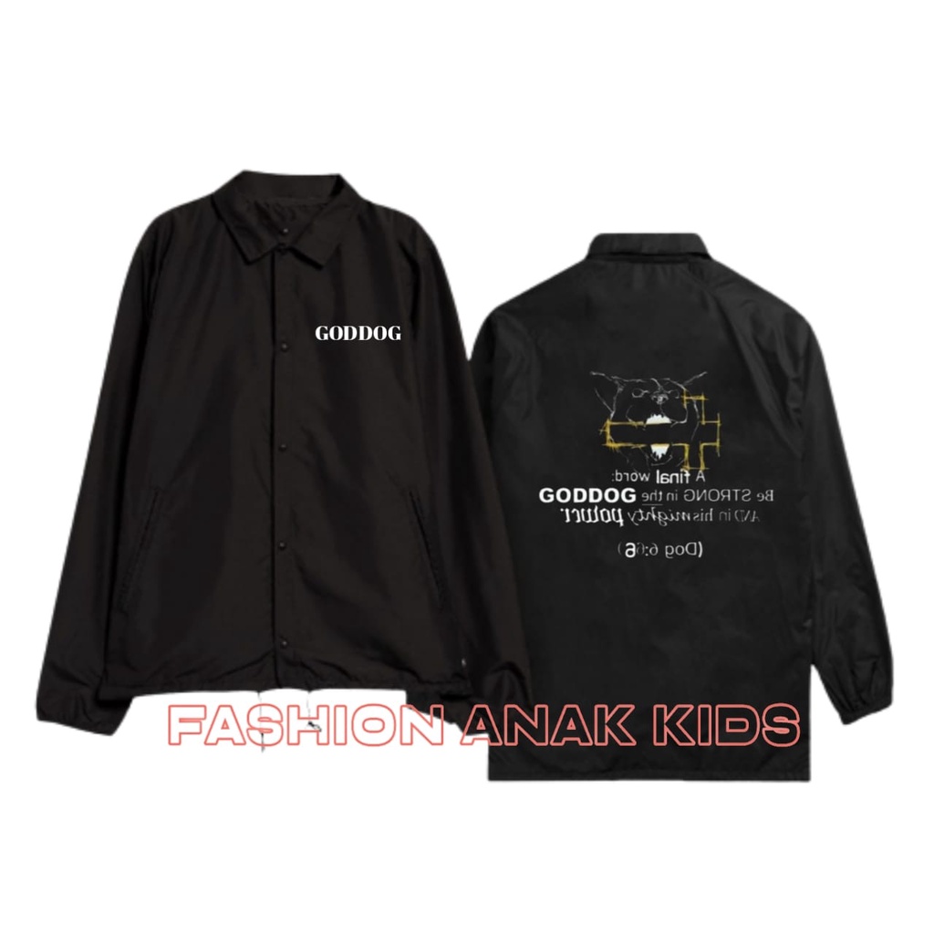 (BISA COD) Jaket Coach Pria Wanita Goddog Goddog Crew Windbreaker
