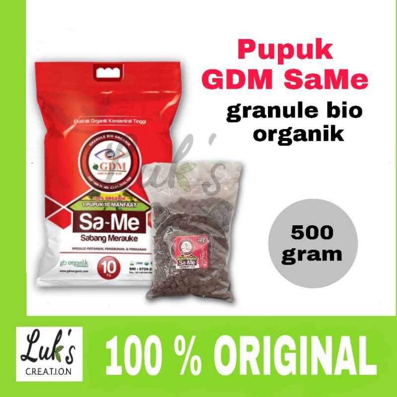 Pupuk GDM SAME granule pupuk padat organik segala jenis tanaman
