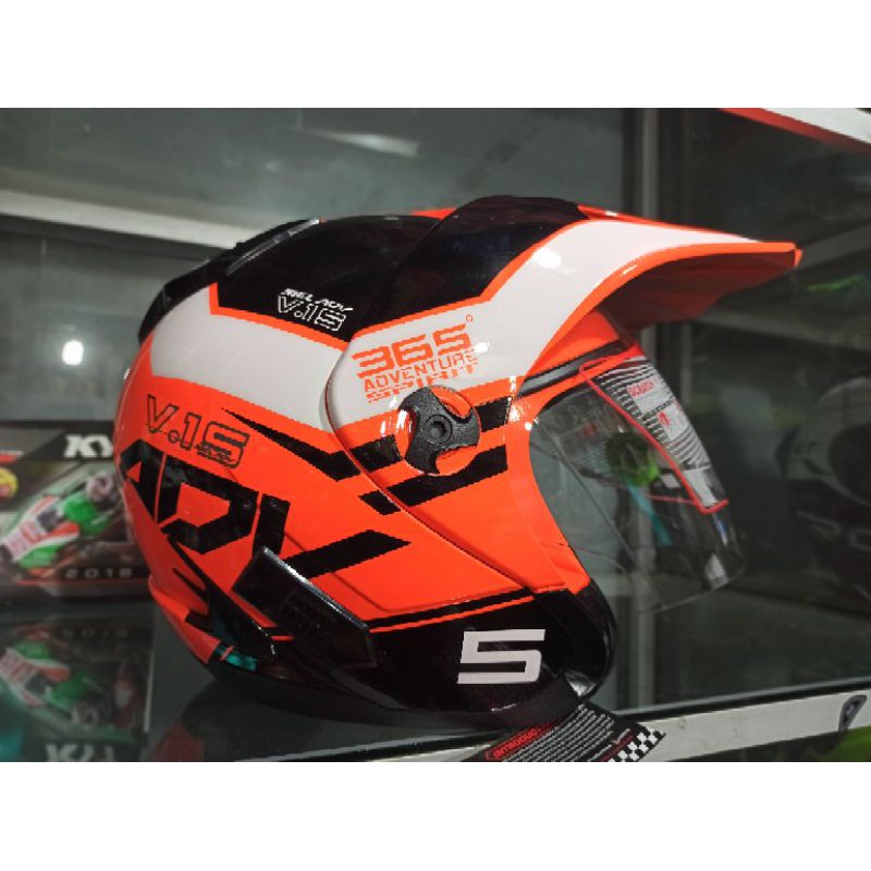 HELM SHELL ADV.15 ORENGE BLACK