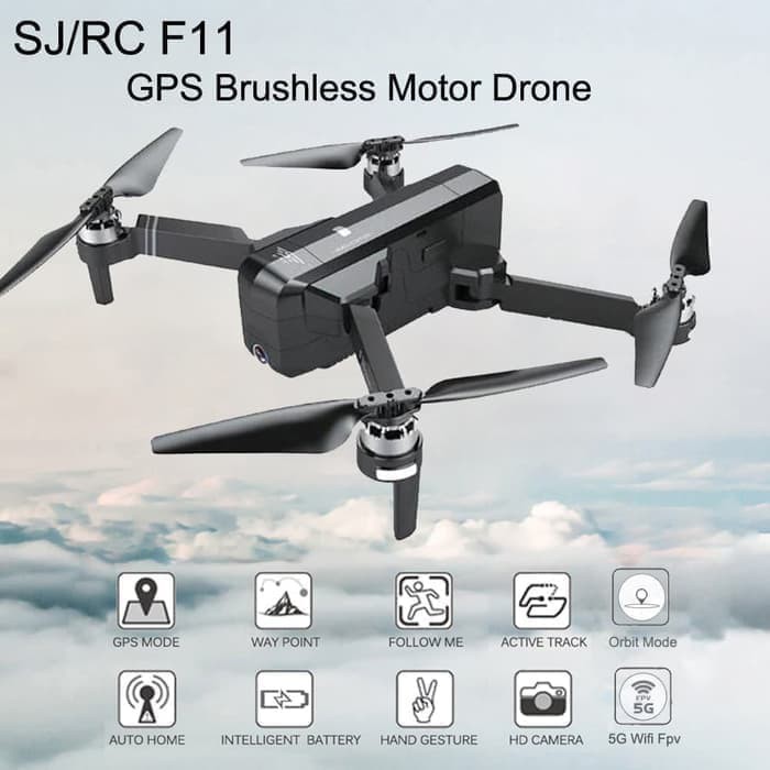Drone SJRC F11 RC QUADCOPTER DOUBLE GPS WIFI 5G FPV FHD 1080P