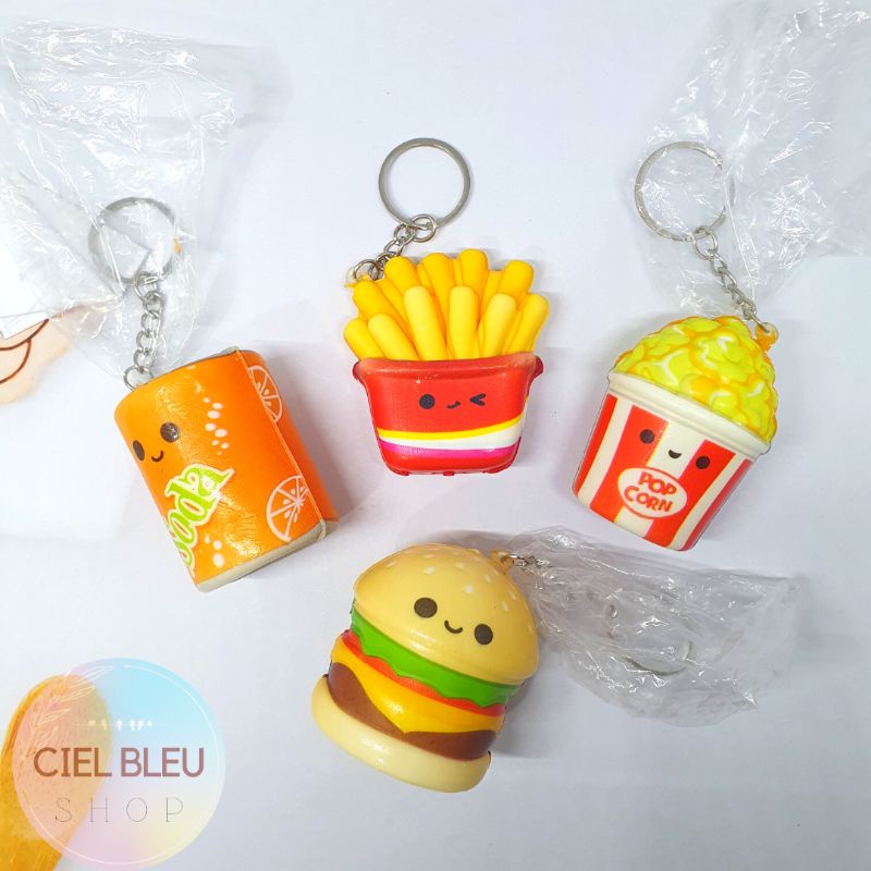 Gantungan Squishy Karakter / Ganci Skuisi Aneka Model Lucu Animal IMPOR