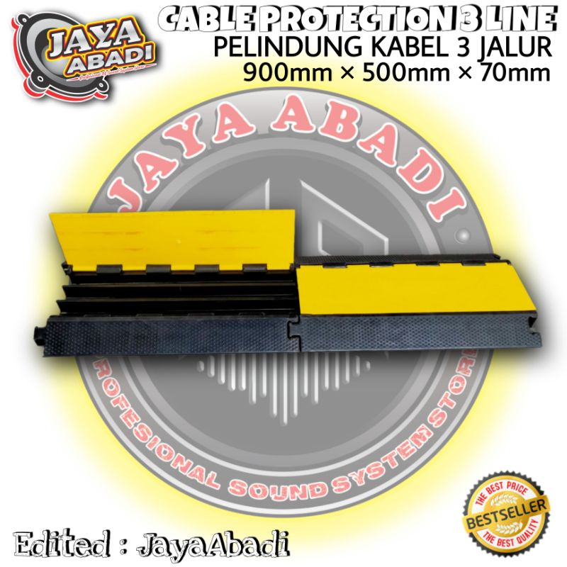 Cable Protector ( Cable Guard ) Rubber Speed Bump Pelindung kabel 3 jalur