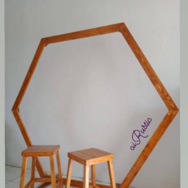 Hexagon backdrop Wedding