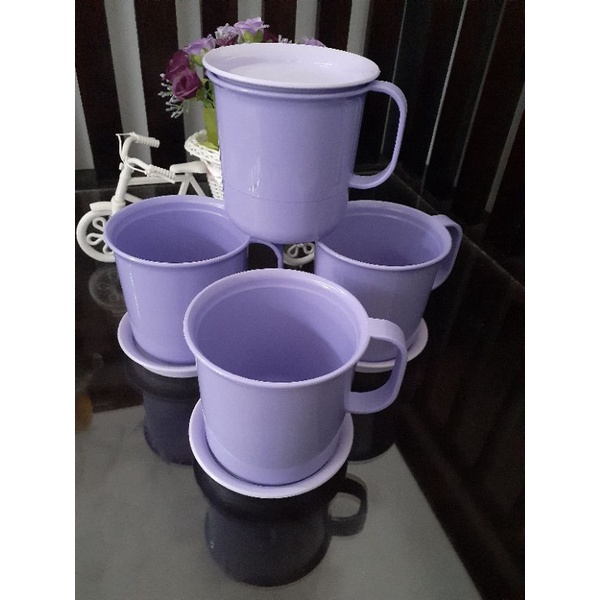 Tupperware Familia Mug Set Ungu 4pcs Preludio Mug // RAYA MUG