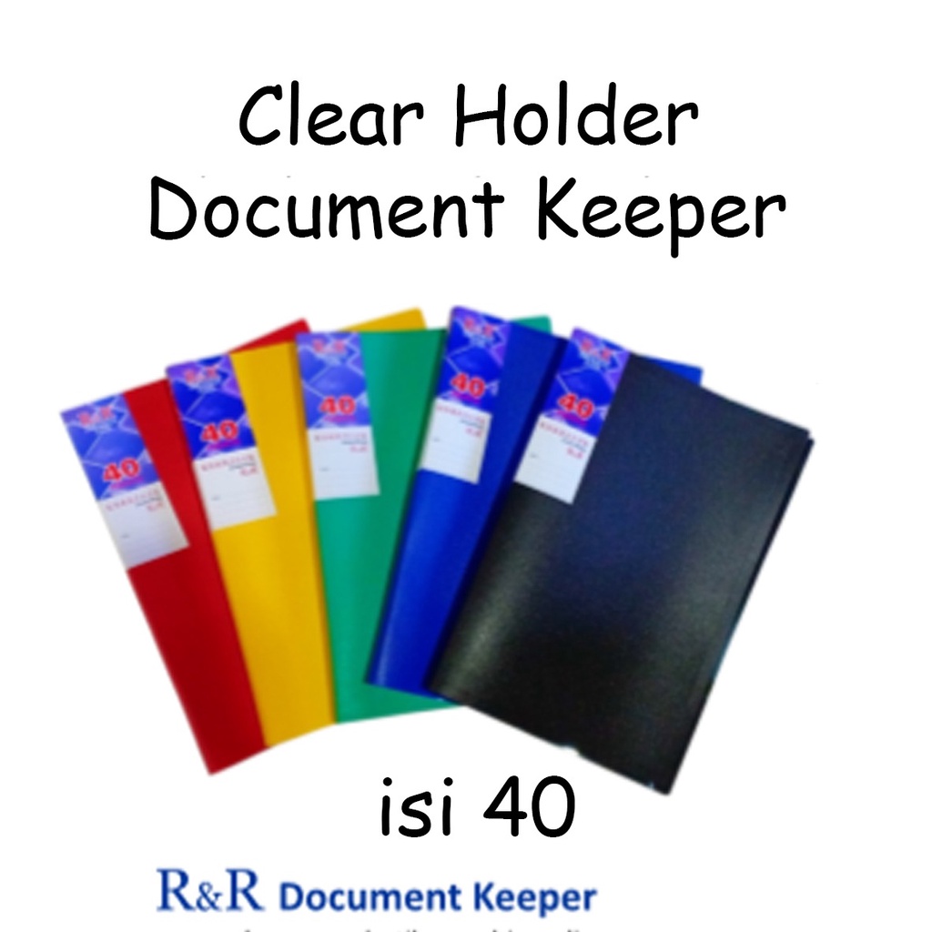 

Clear Holder Document Keeper R&R ( 40 Lembar )