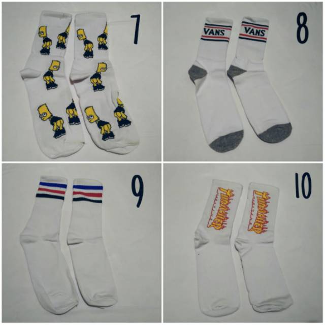 KAOS KAKI SKATE/ OLD SCHOOl / BEBAS PILIH MOTIF/