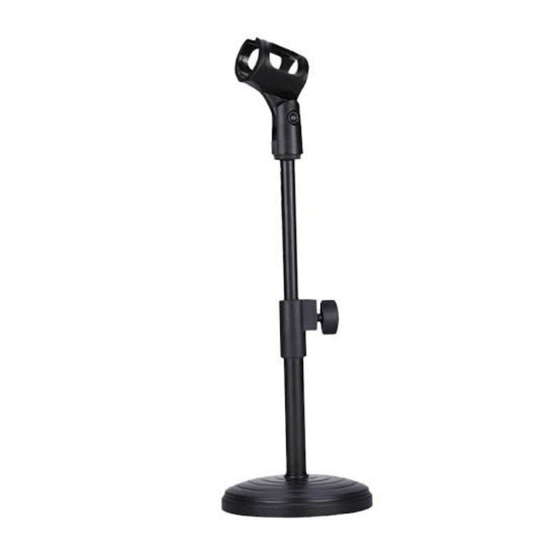 STANDING MIC / STAND MIC MEJA PODIUM KAKI BULAT FULL BESI ADJUSTABLE